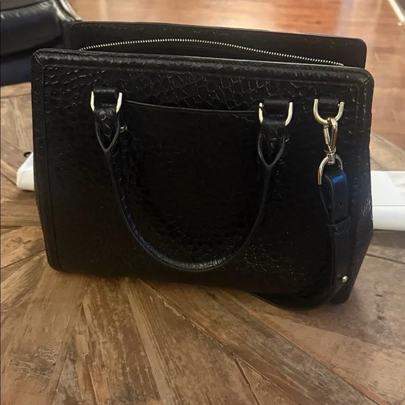 Brahmin Black Textured Satchel - Picture 2 of 4